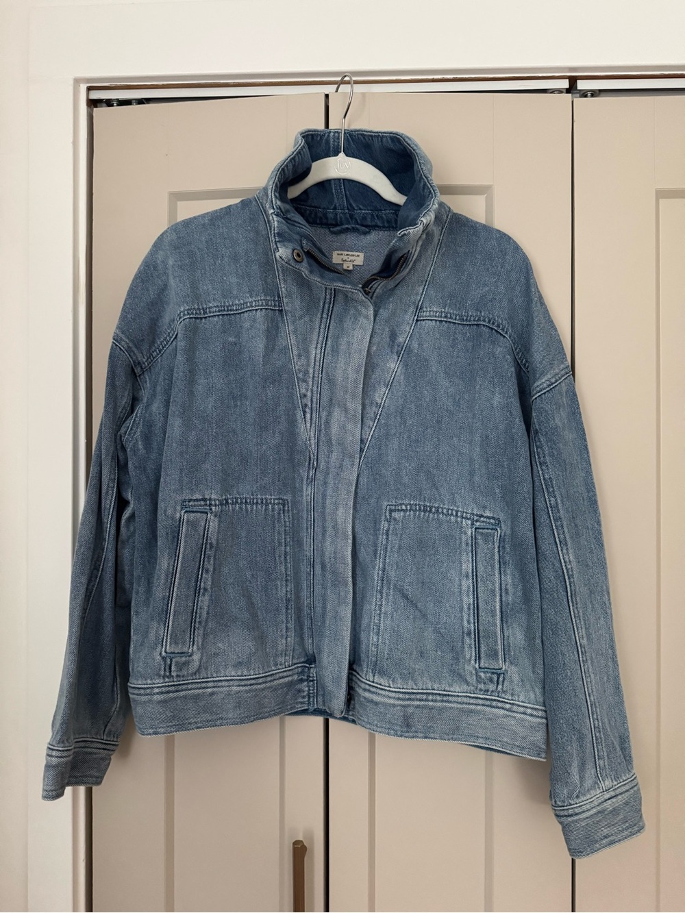 Mary Lawless Lee/Splendid Denim Jacket in Blue Size Medium Like New